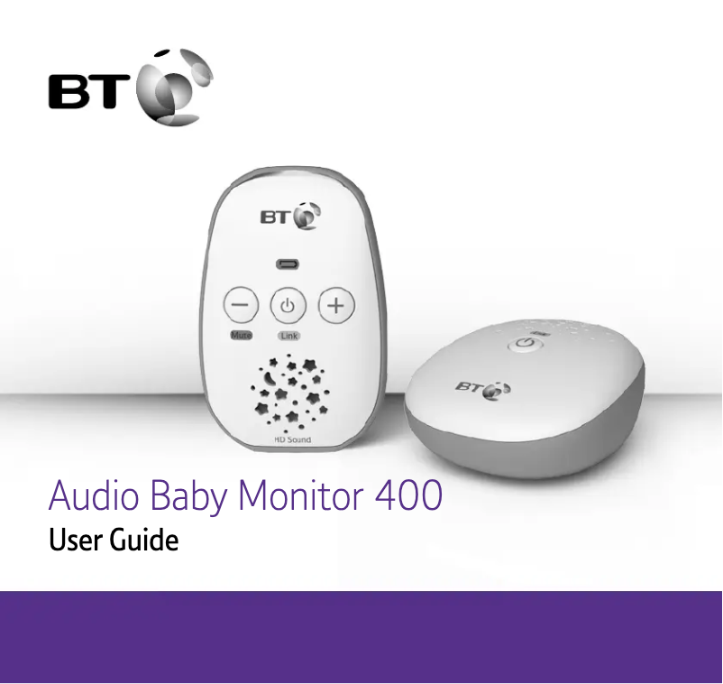Page n°1 - Manuel utilisateur BT Audio Baby Monitor 400