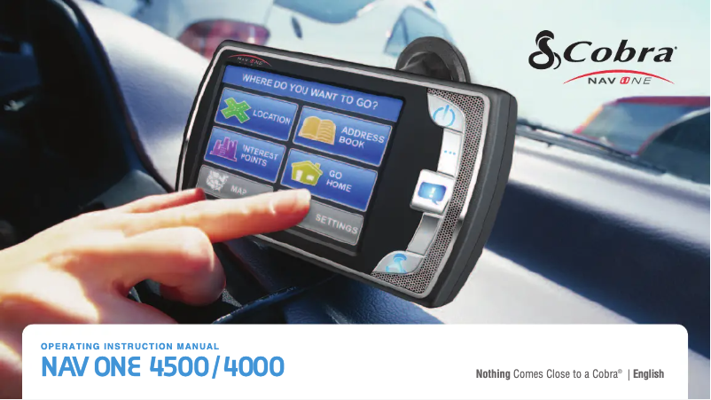 Página 1 del manual Manual de usuario Cobra NAV ONE 4000