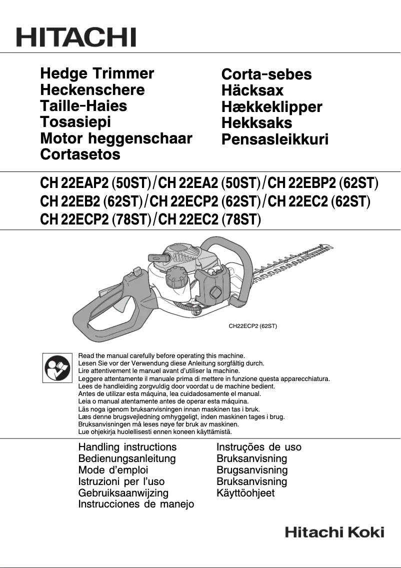 Image de la première page du manuel de l'appareil CH 22ECP2