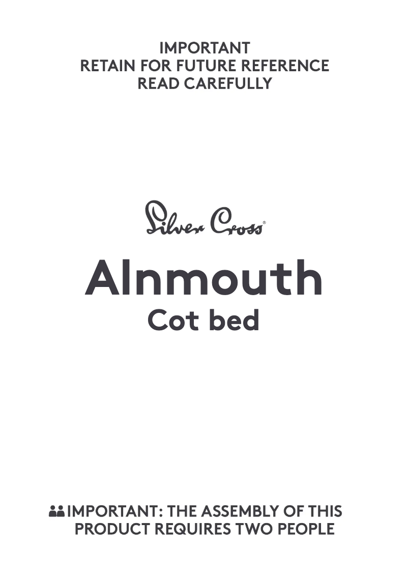 Page n°1 - Manuel utilisateur Silver Cross Alnmouth Cot Bed