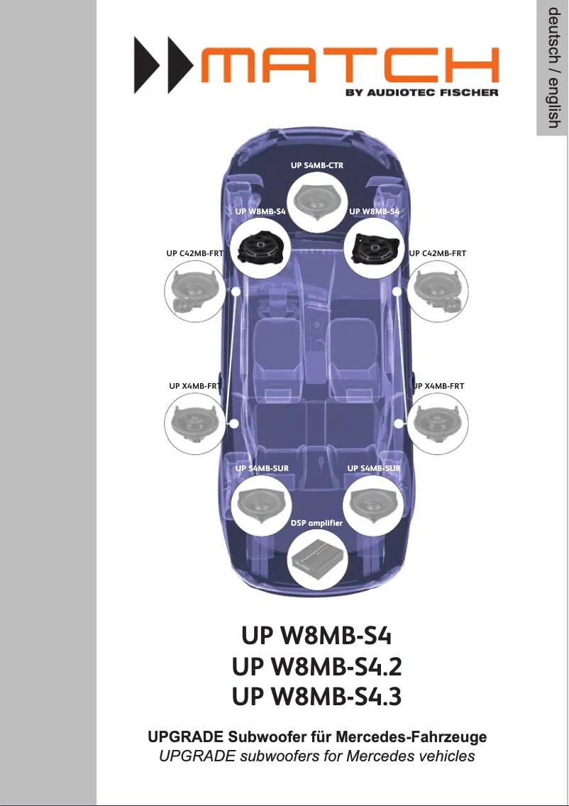 Page 1 de la notice Manuel utilisateur Match UP W8MB-S4