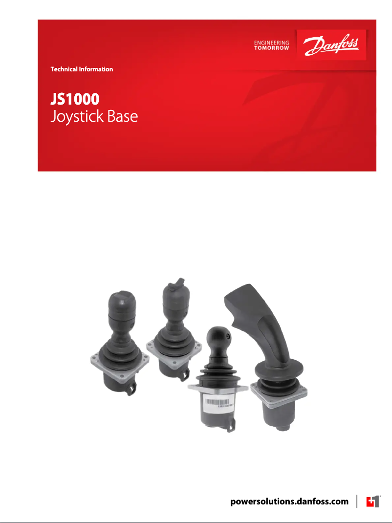 Page n°1 - Manuel utilisateur Danfoss JS1000