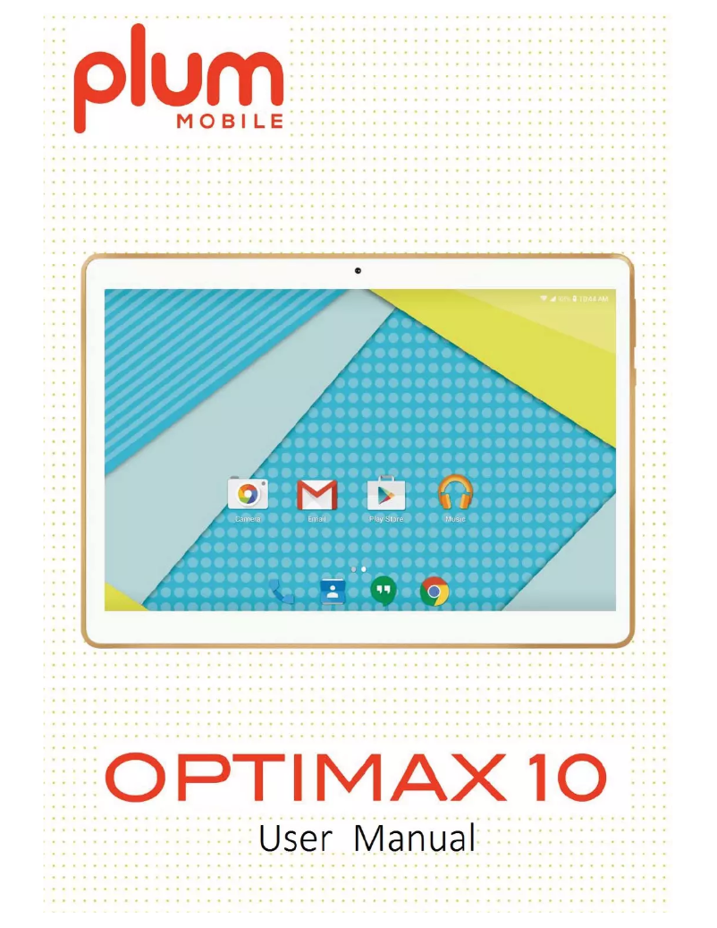 Página 1 del manual Manual de usuario Plum Optimax 10.0