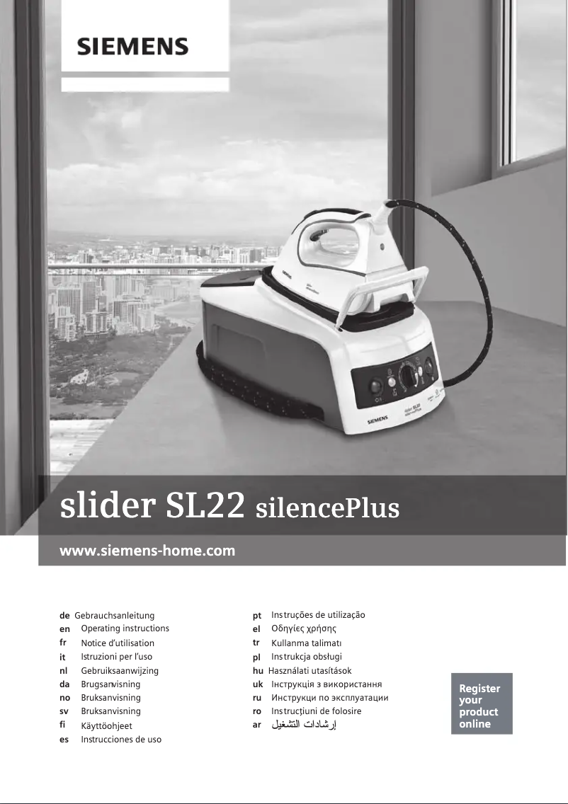 Page n°1 - Manuel utilisateur Siemens SL22 Silence Plus