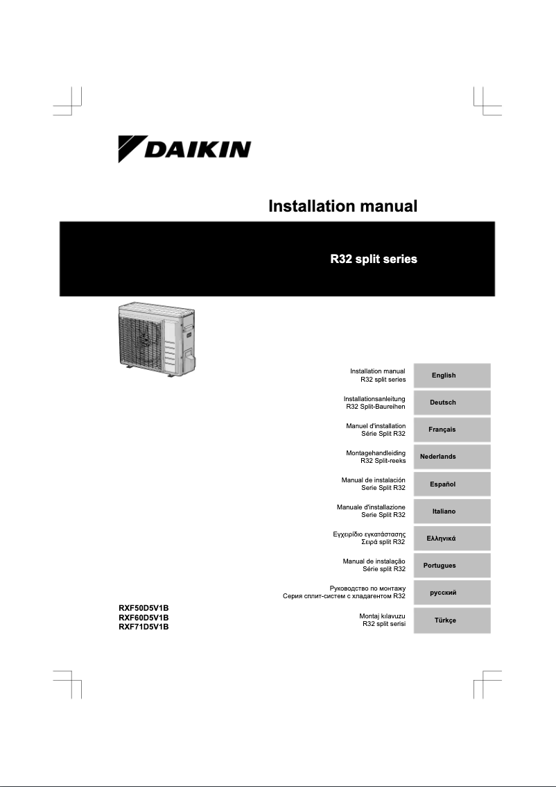 Página 1 del manual Manual de usuario Daikin RXF60D5V1B