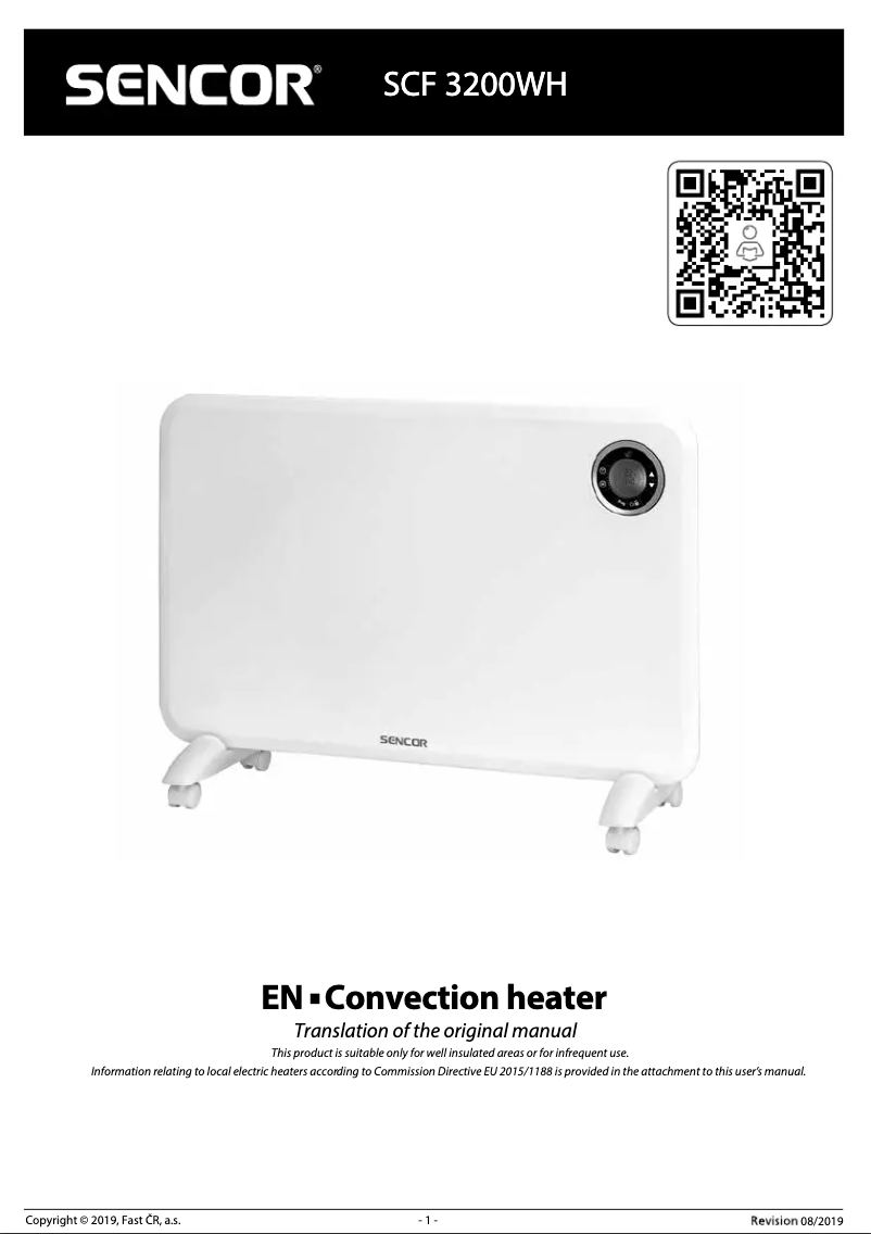 Página 1 del manual Manual de usuario Sencor SCF 4201BK