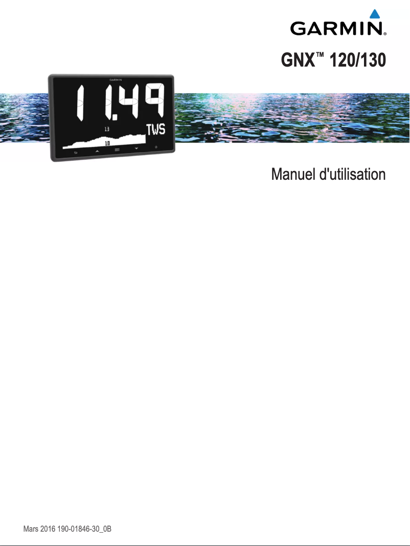 Image de la première page du manuel de l'appareil GNX