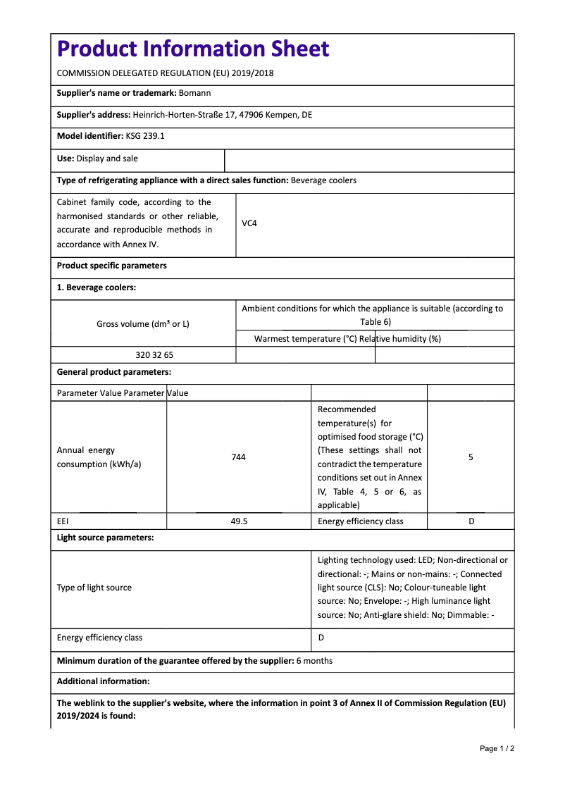 Image de la première page du manuel de l'appareil KSG 239.1