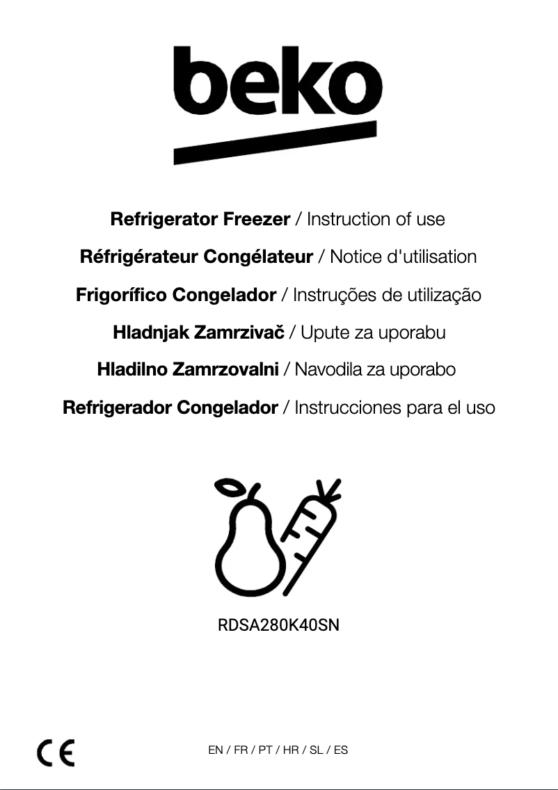 Image de la première page du manuel de l'appareil RDSA280K40SN