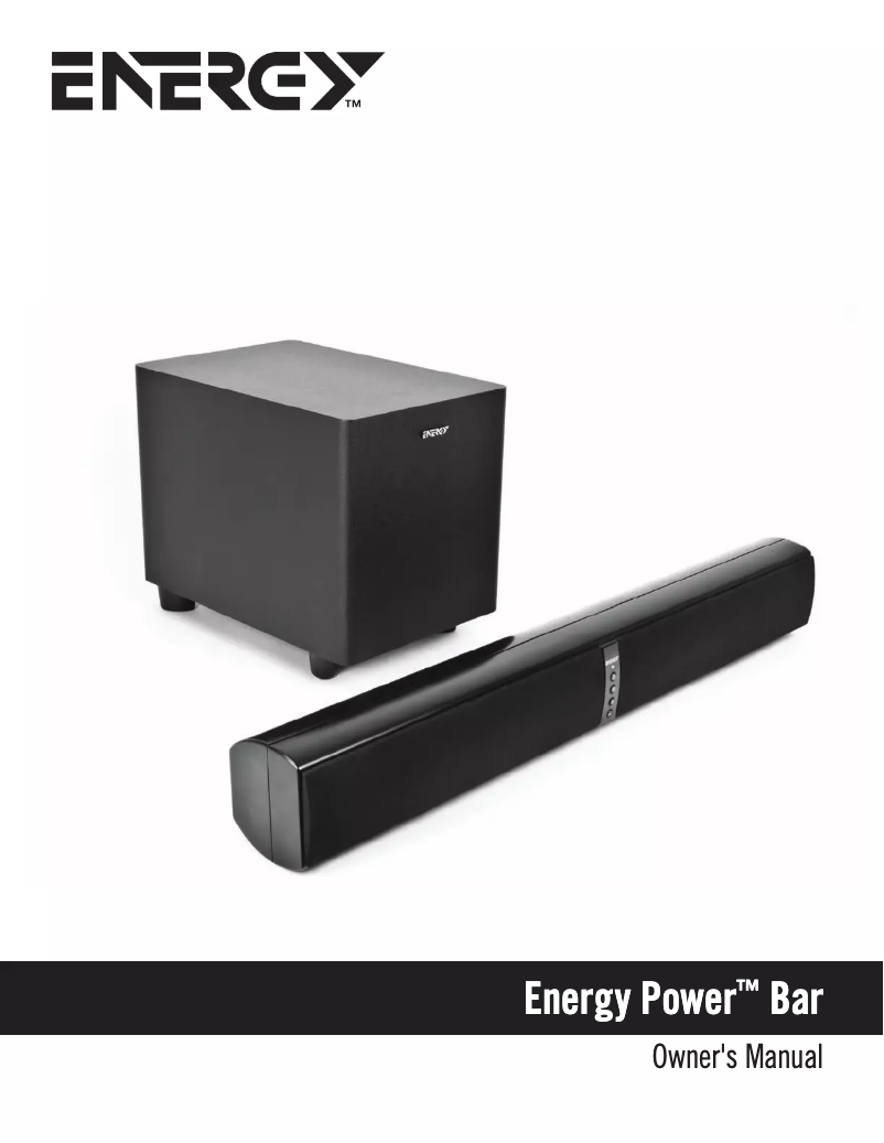 Page n°1 - Manuel utilisateur Energy Power Bar