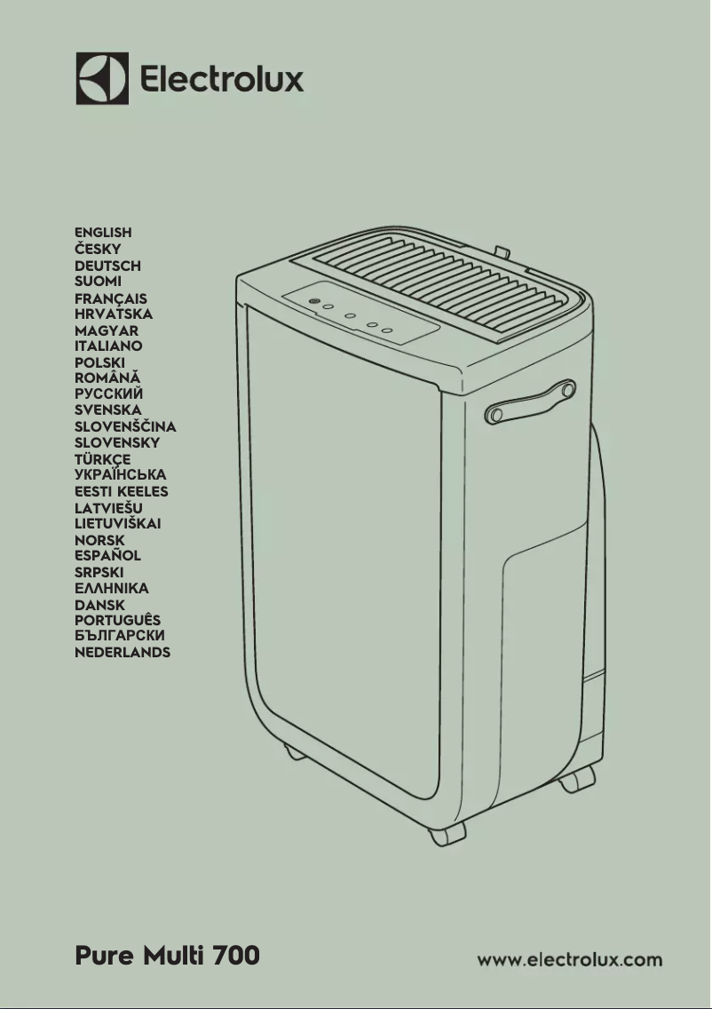 Page 1 de la notice Manuel utilisateur Electrolux Pure Multi 700