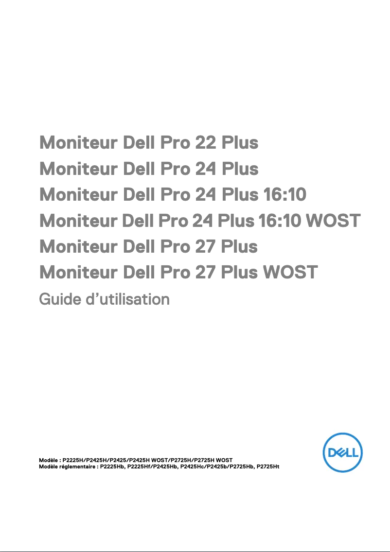 Image de la première page du manuel de l'appareil P2225H