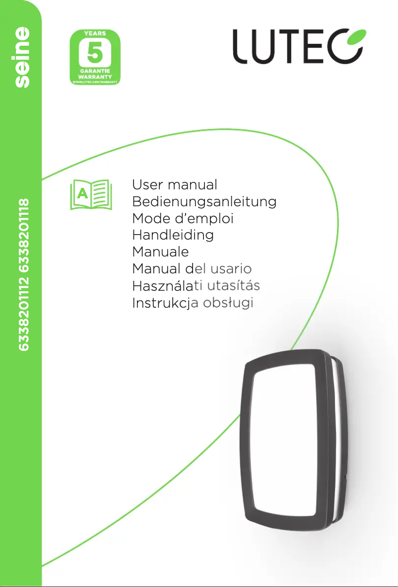 Page 1 de la notice Manuel utilisateur Lutec Seine