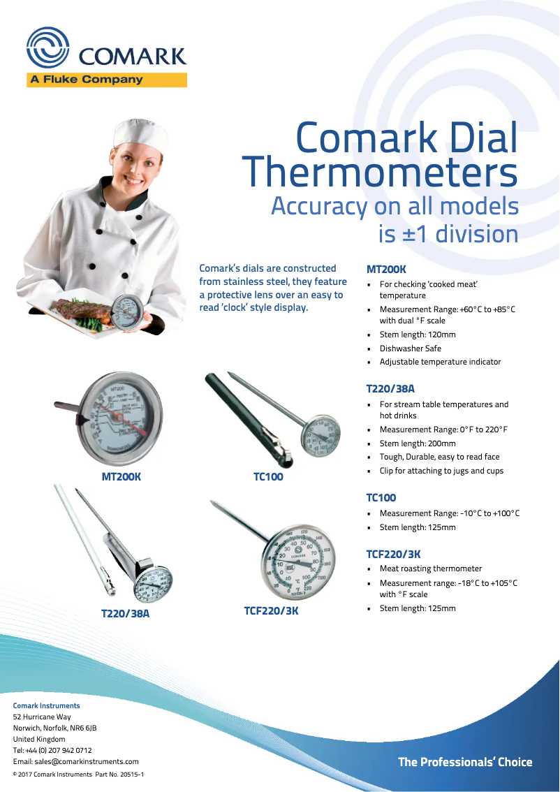 Page n°1 - Manuel utilisateur Comark T220/38A