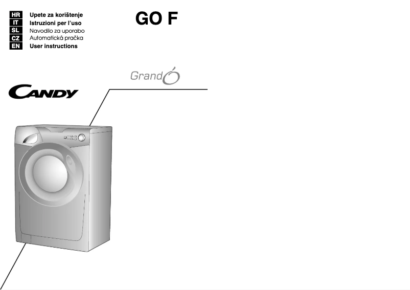 Image de la première page du manuel de l'appareil GO F106/L1-S