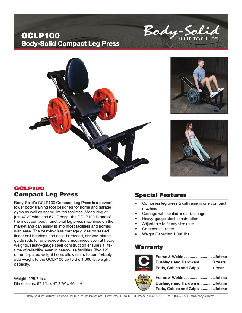 Image de la première page du manuel de l'appareil GCLP100