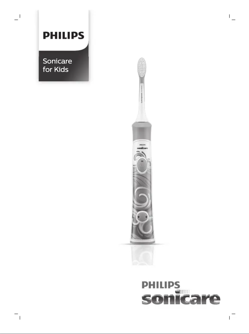 Image de la première page du manuel de l'appareil Sonicare For Kids HX6315