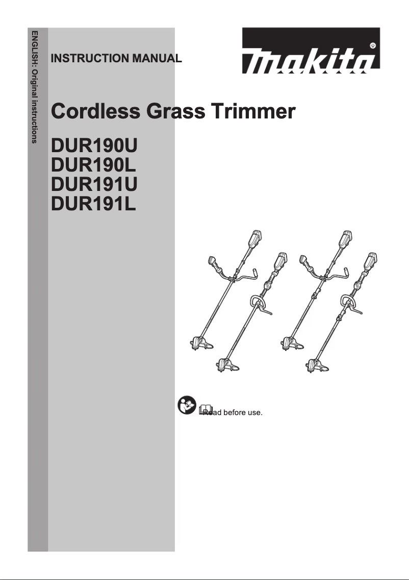 Page 1 de la notice Manuel utilisateur Makita DUR191URT8