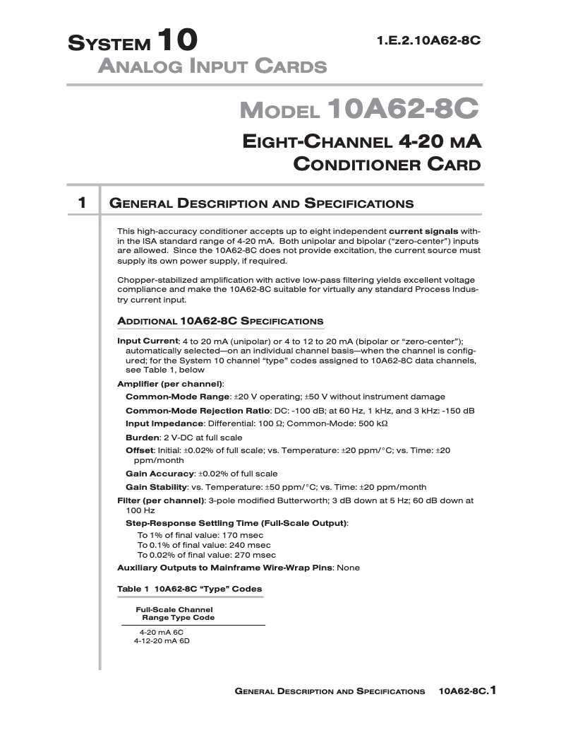 Página 1 del manual Manual de usuario Daytronic 10A62-8C