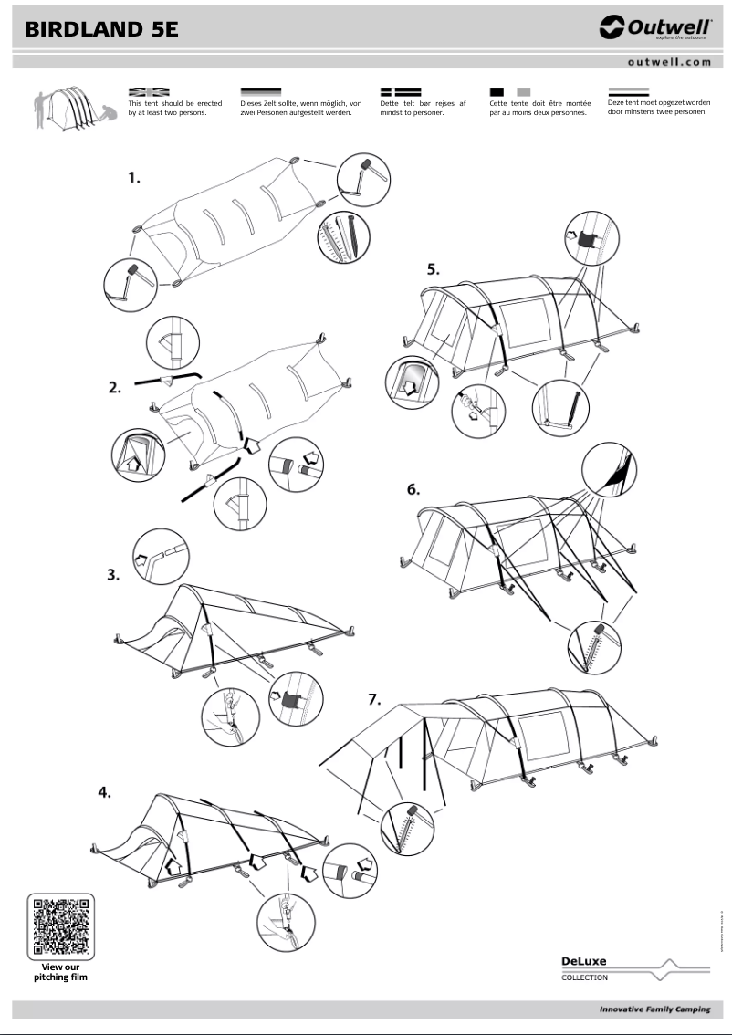 Página 1 del manual Manual de usuario Outwell Birdland 5E