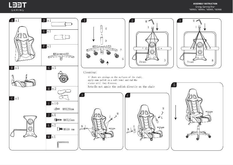 Page 1 de la notice Manuel utilisateur L33T-Gaming Energy