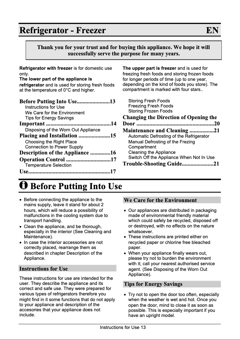 Página 1 del manual Manual de usuario Gorenje RF4208W