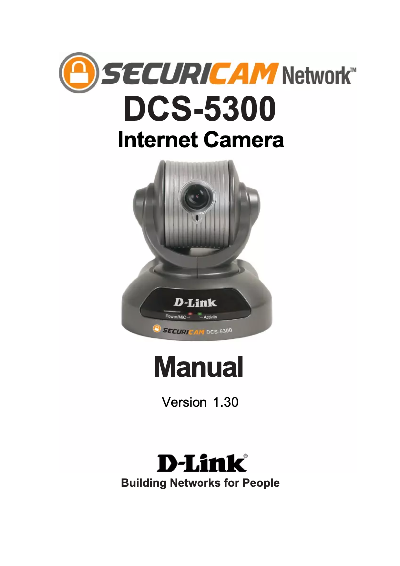 Page n°1 - Manuel utilisateur D-Link DCS-5300