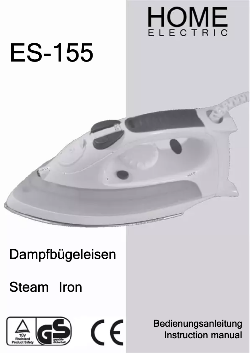 Image de la première page du manuel de l'appareil ES-155