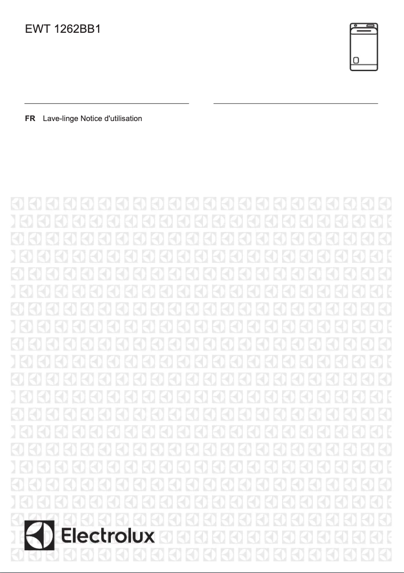 Page 1 de la notice Manuel utilisateur Electrolux EWT1262BB1