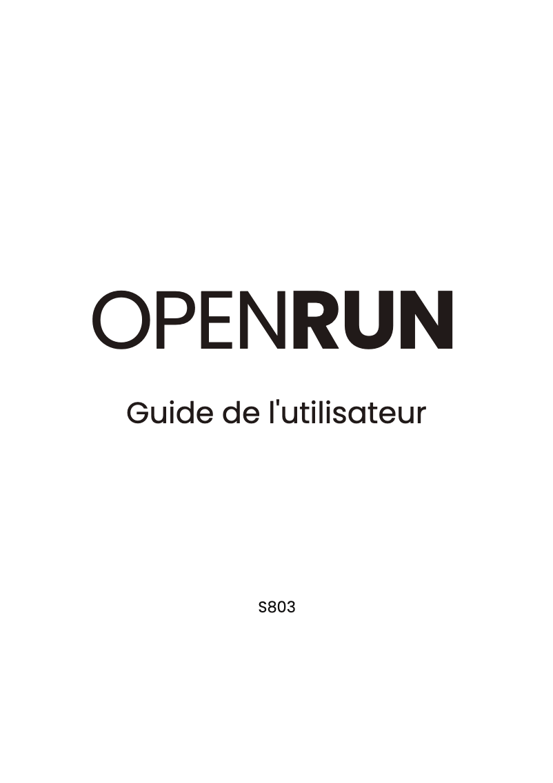 Page n°1 - Manuel utilisateur Shokz OpenRun PRO Mini