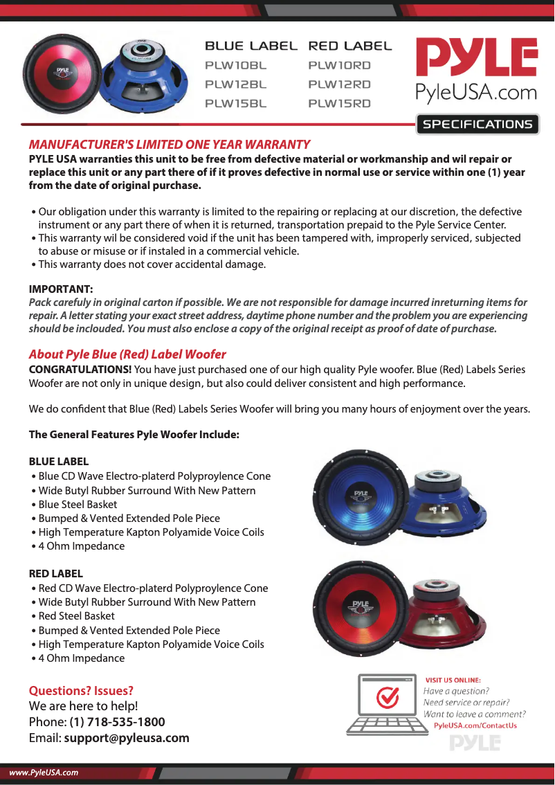 Imagen de la primera página del manual del dispositivo PLW10RD