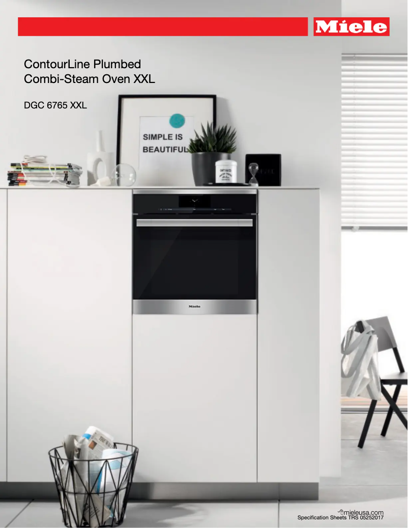 Page n°1 - Fiche technique Miele DGC 6765 XXL