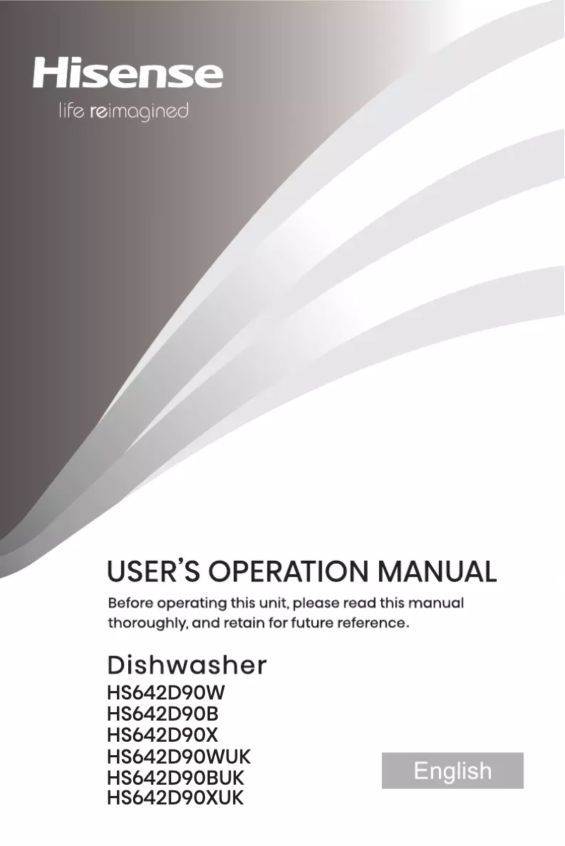 Page 1 de la notice Manuel utilisateur Hisense HS642D90XUK