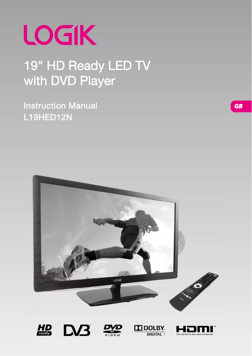 Página 1 del manual Manual de usuario Logik L19HED12N