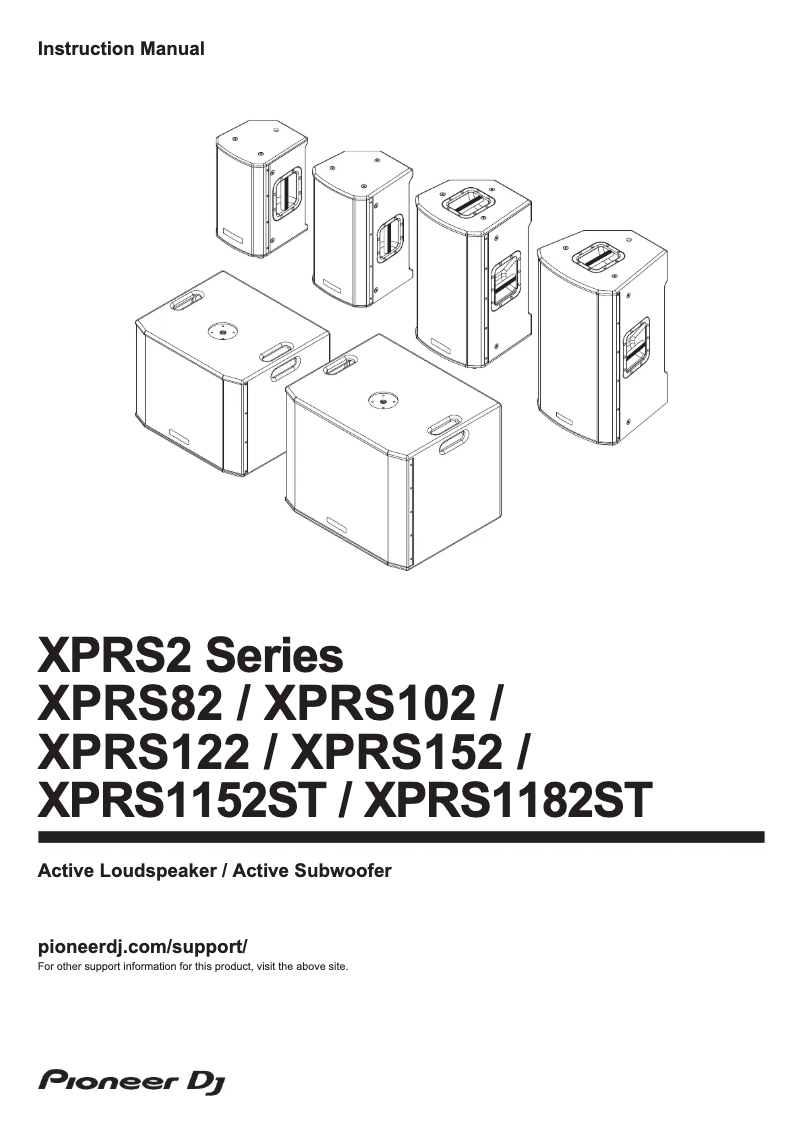 Page n°1 - Manuel utilisateur Pioneer XPRS82