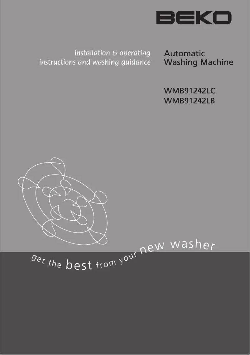 Page 1 de la notice Manuel utilisateur Beko WMB 91242 LB