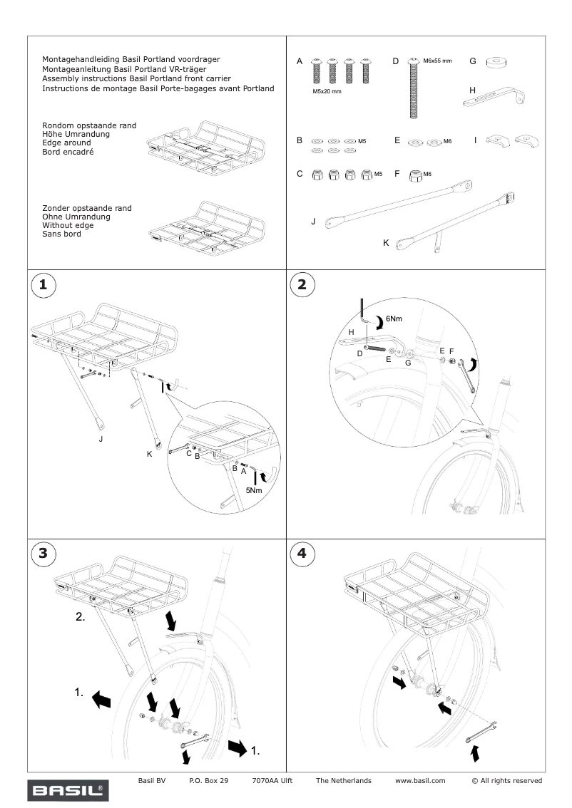 Page n°1 - Manuel utilisateur Basil Portland