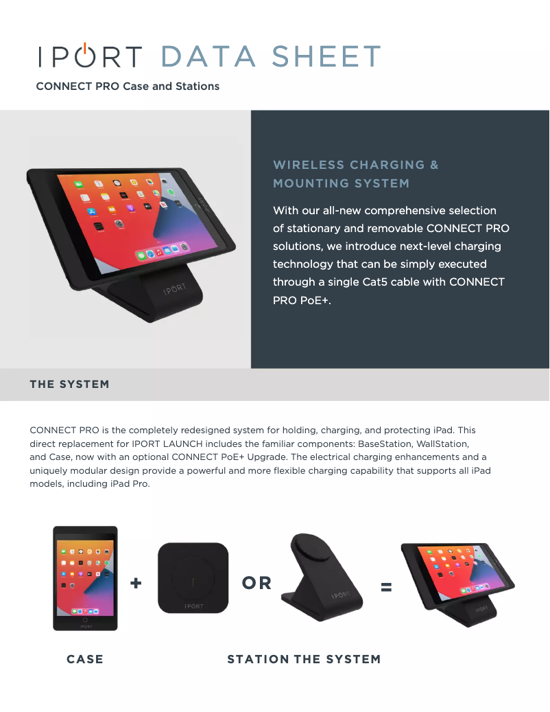 Página 1 del manual Ficha técnica iPort 72350