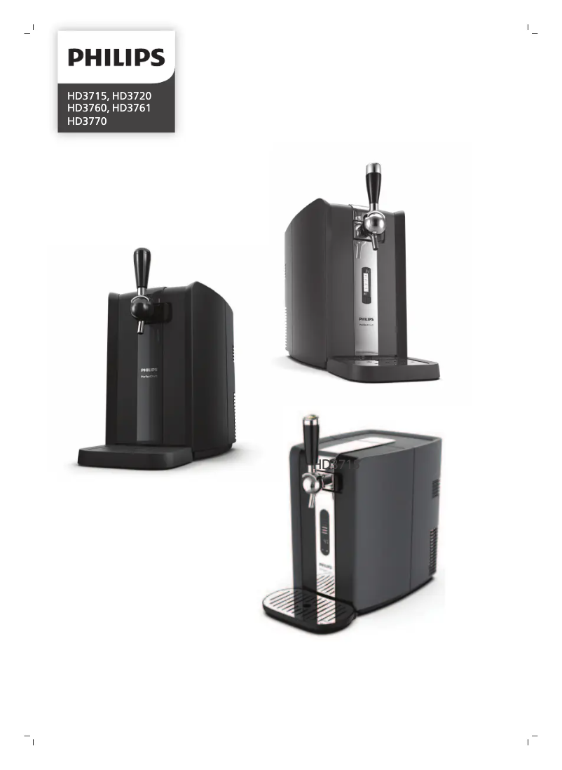 Page 1 de la notice Manuel utilisateur Philips PerfectDraft HD3760