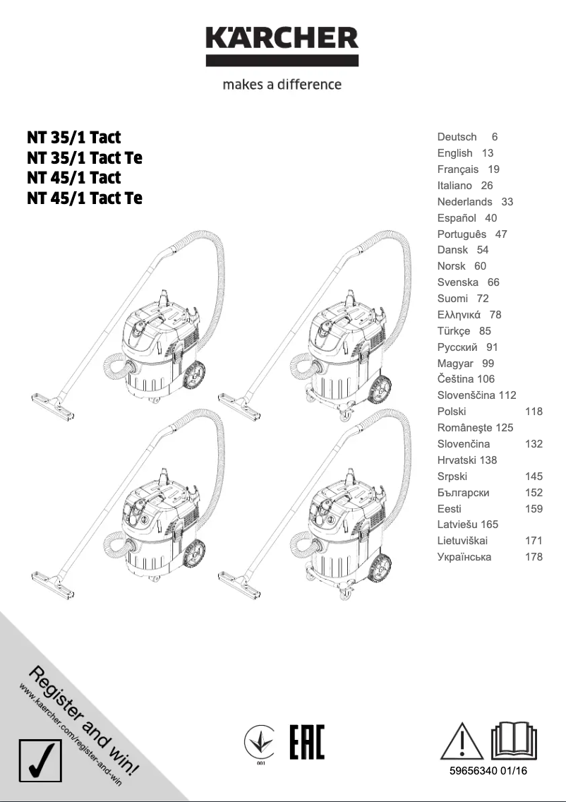 Imagen de la primera página del manual del dispositivo NT 35/1 Tact