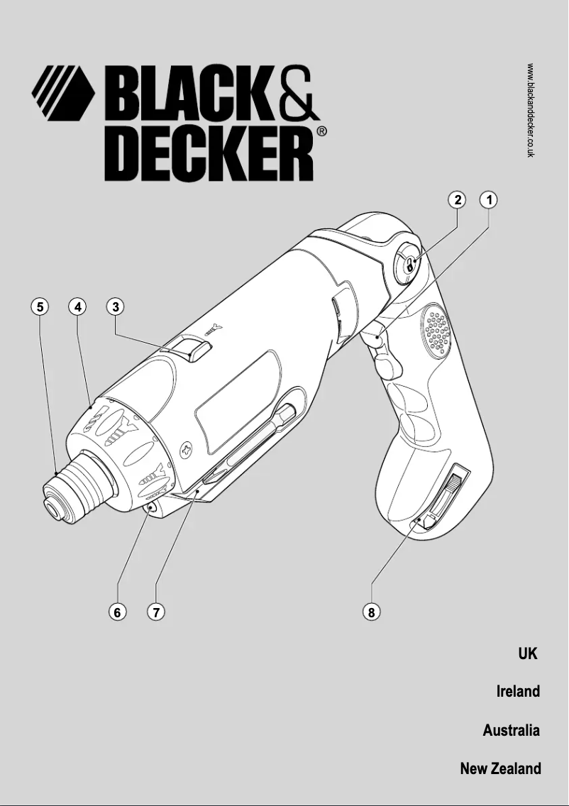 Page 1 de la notice Manuel utilisateur Black & Decker HP9060K