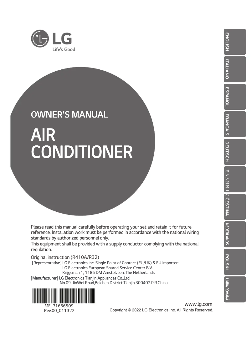 Page n°1 - Manuel utilisateur LG CM24F