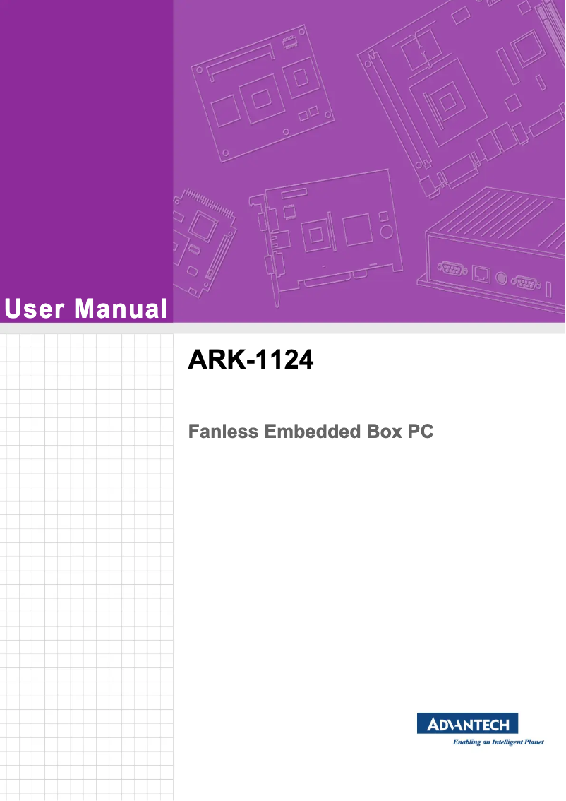 Página 1 del manual Manual de usuario Advantech ARK-1124U-S1A3