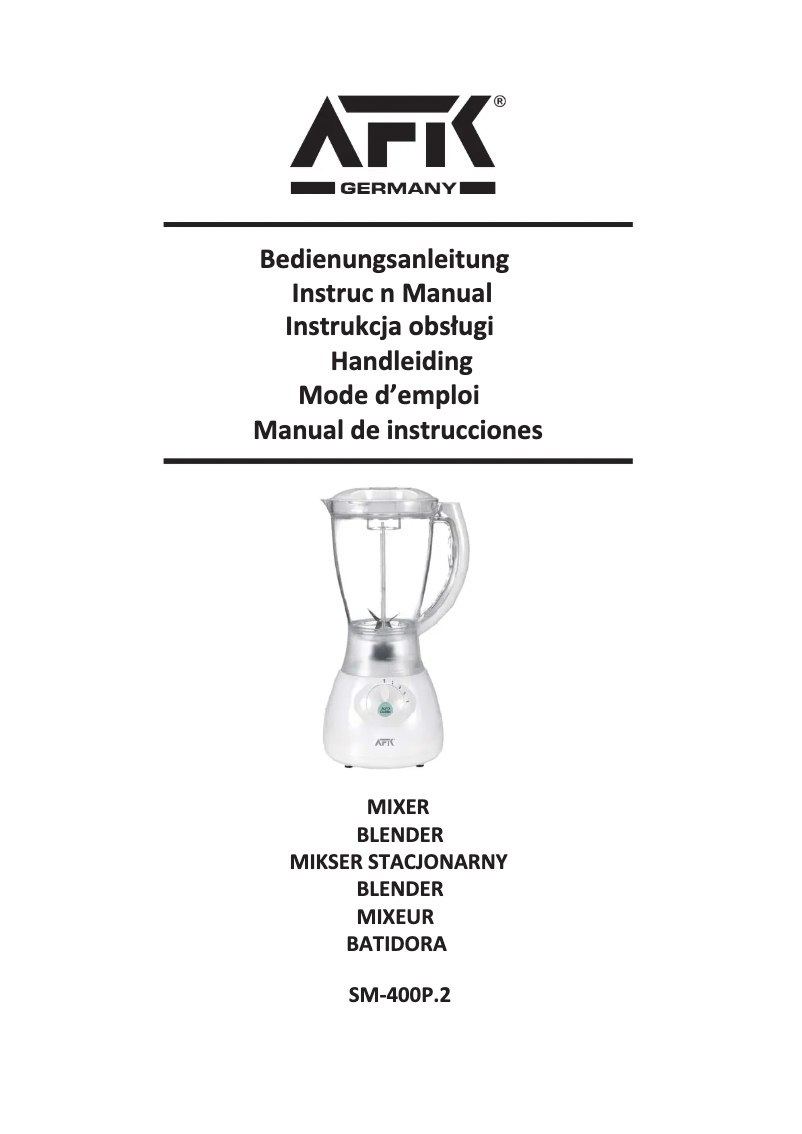 Page 1 de la notice Manuel utilisateur AFK SM-400P.2