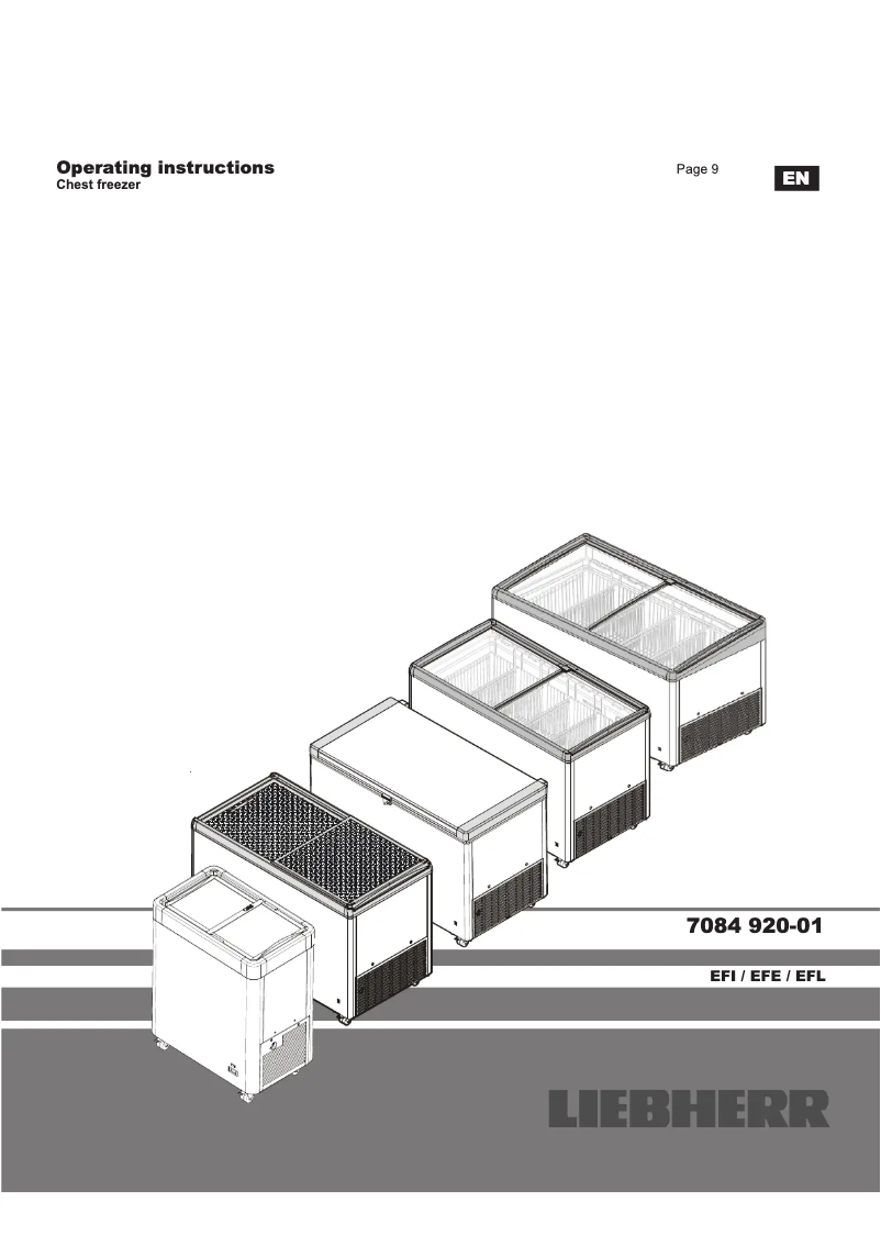Page n°1 - Manuel utilisateur Liebherr EFL 4605