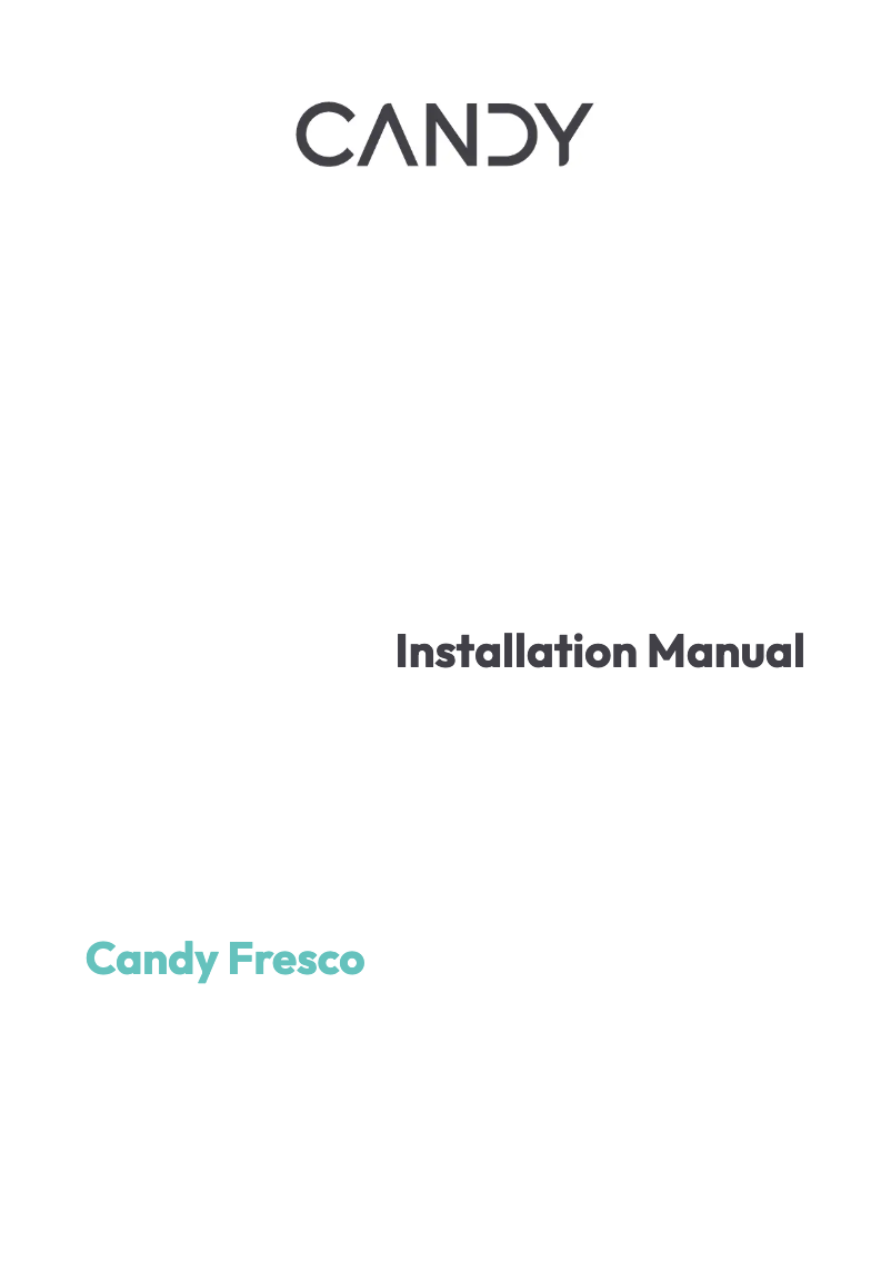 Page n°1 - Manuel utilisateur Candy CRSL4518E