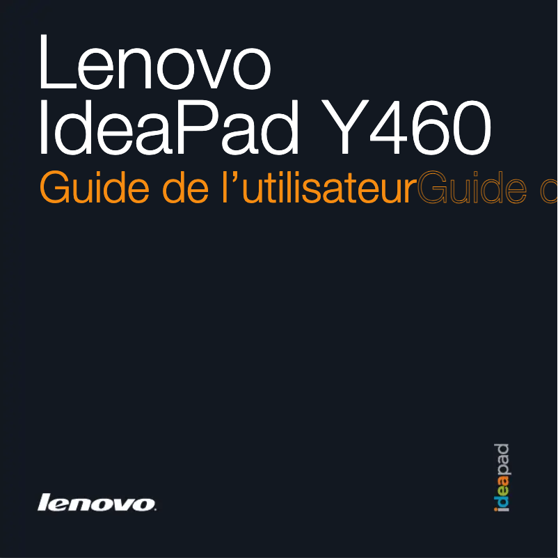 Page n°1 - Manuel utilisateur Lenovo IdeaPad Y460p
