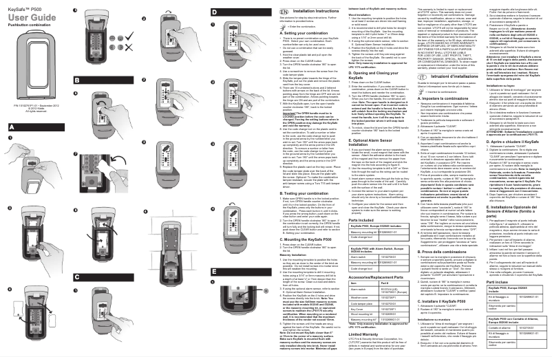 Page n°1 - Manuel utilisateur Kidde ​Titanium 002047