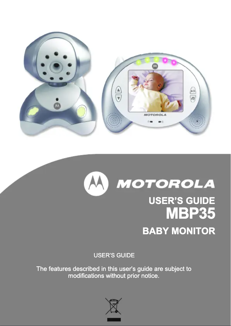 Image de la première page du manuel de l'appareil MBP35