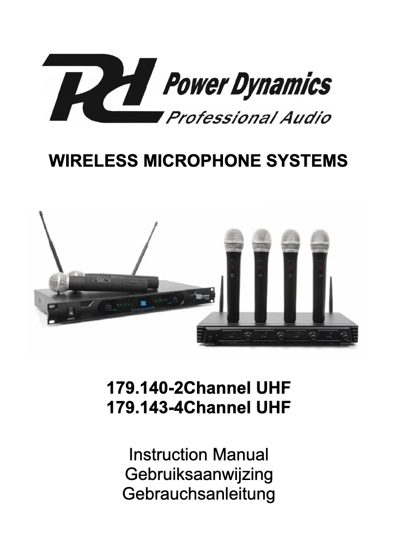 Page 1 de la notice Manuel utilisateur Power Dynamics PD722H